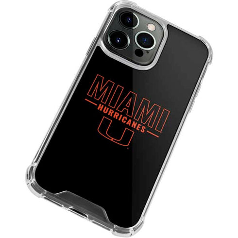 University of Miami Hurricanes iPhone 15 Pro Clear Case